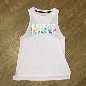 Nike floral running tank